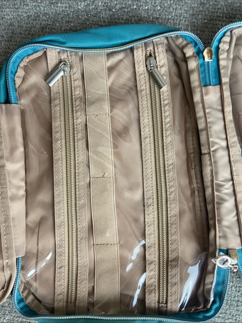 Bagsmart Quilted Teal Travel Tote Bag